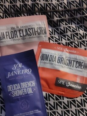 Sol de Janeiro Sachet Trio in Pink, Orange, Purple